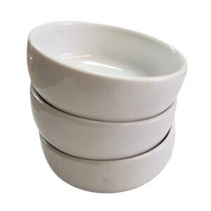 Set 3 White Ceramic Bowls Made in Indonesia Target
